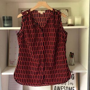 Michael Kors No-Sleeve Blouse